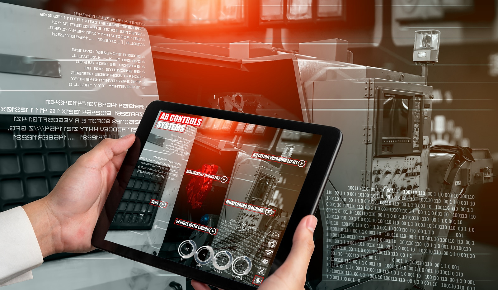 Engineer use augmented reality software  by Cooper DuBois Portland